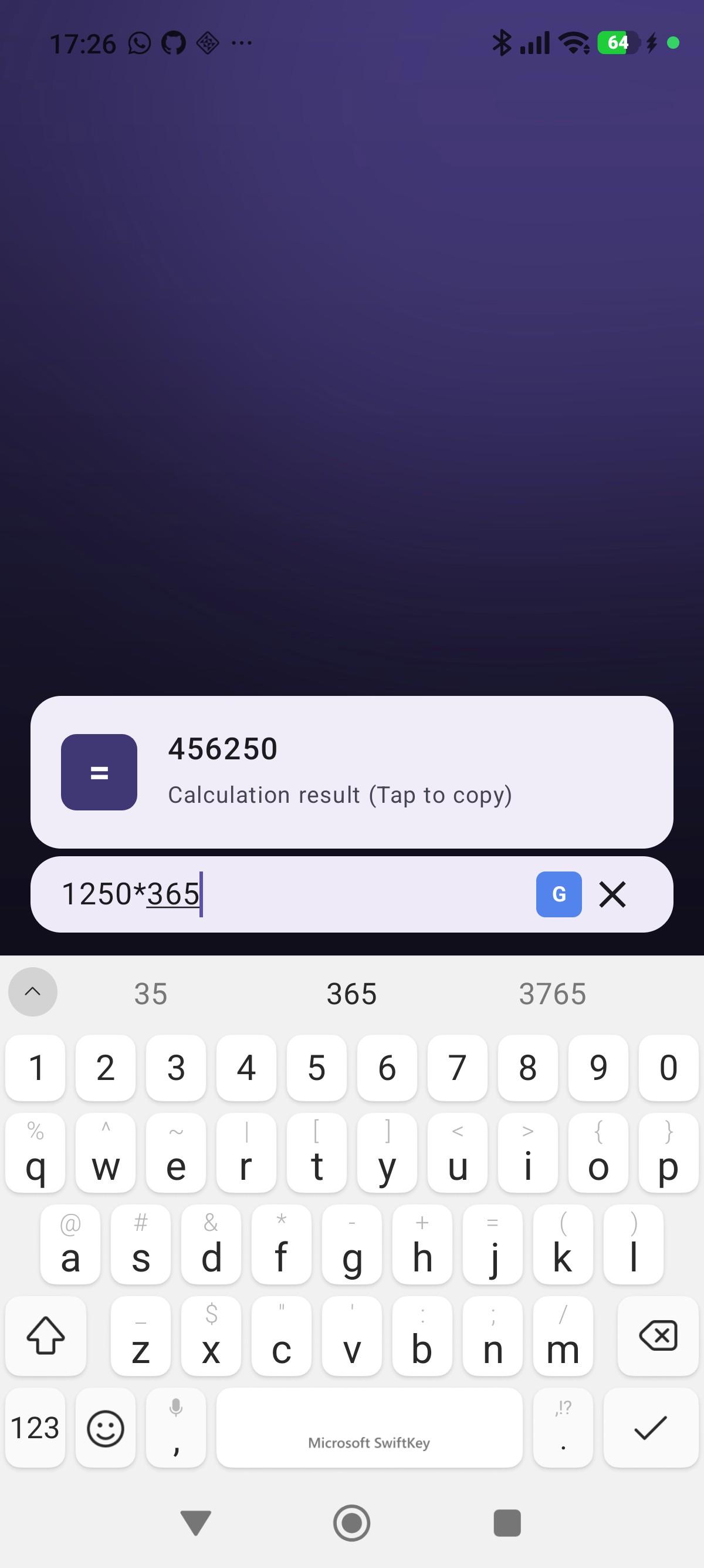 Screenshot of SearchLauncher