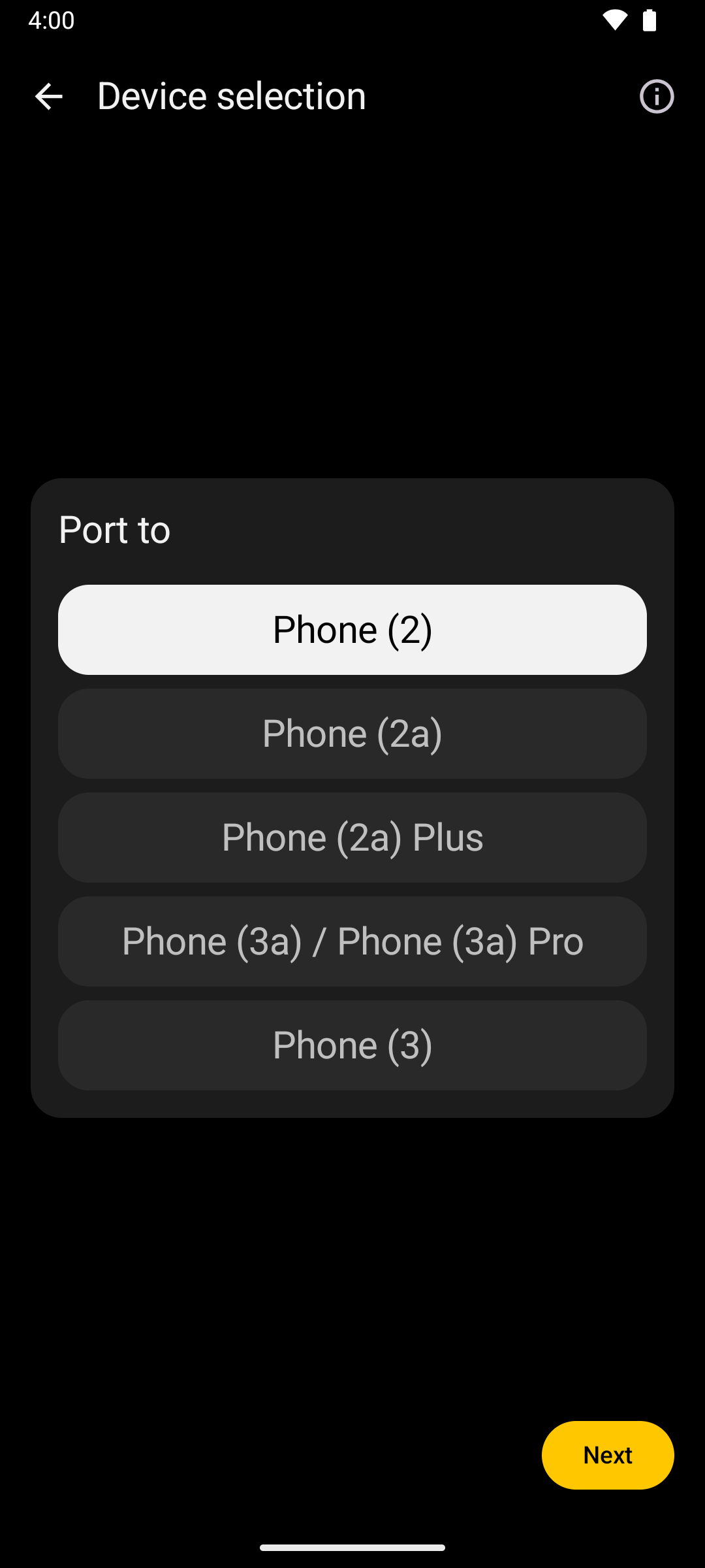 Screenshot of GlyphPort