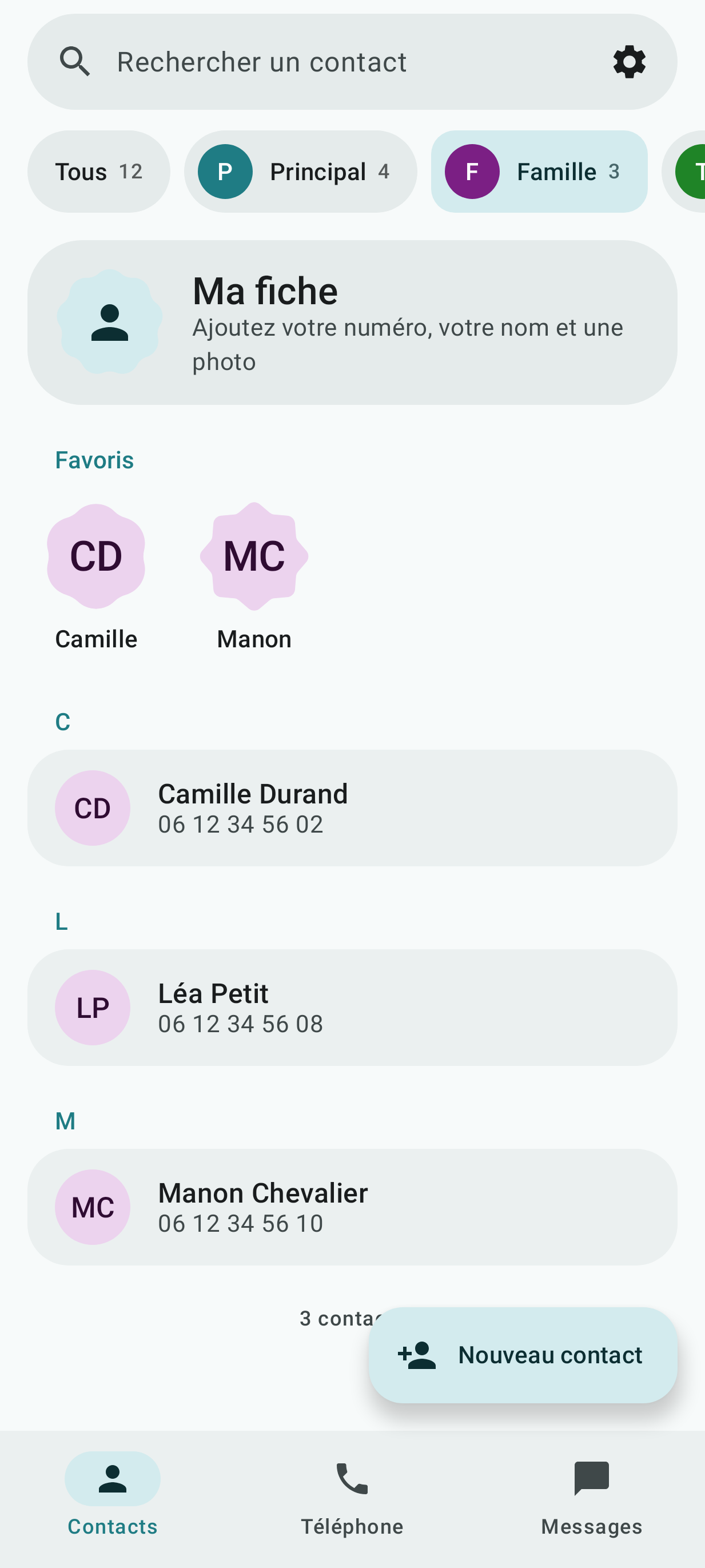 Screenshot of Seca Contacts