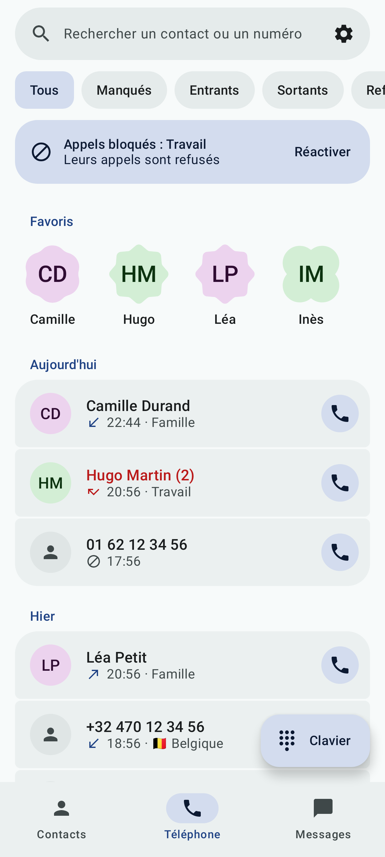 Screenshot of Seca Phone