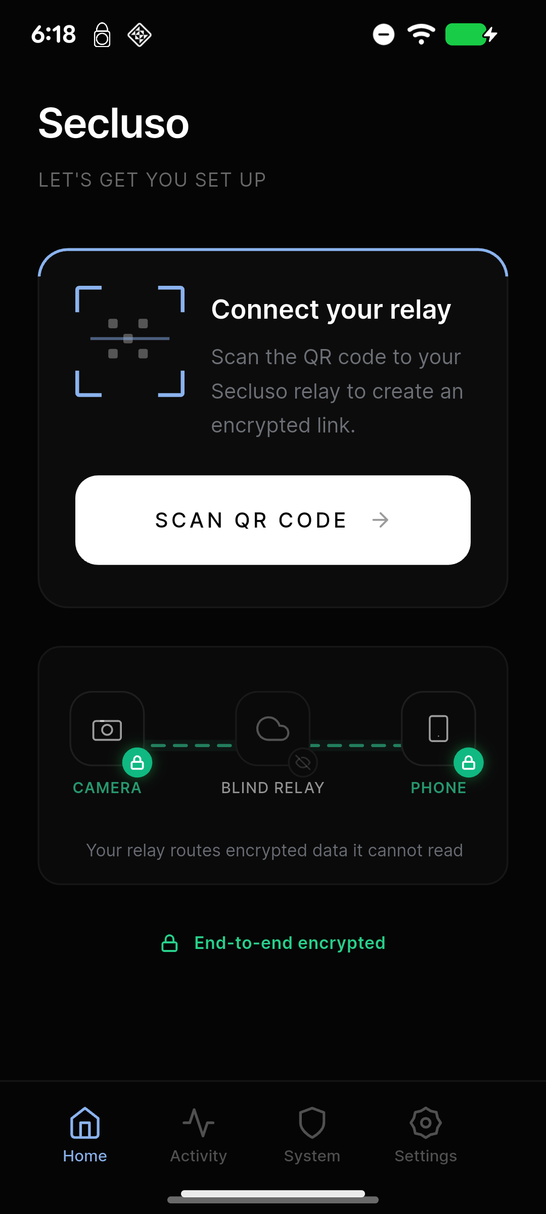 Screenshot of Secluso
