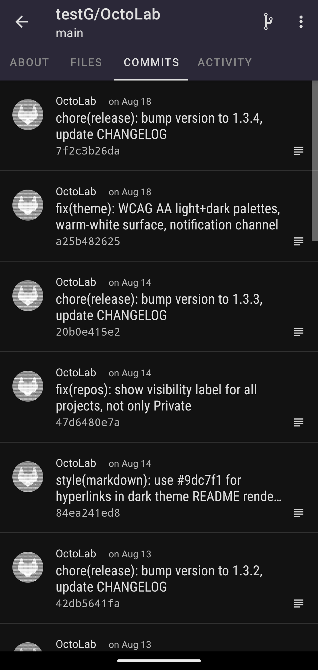 Screenshot of OctoLab