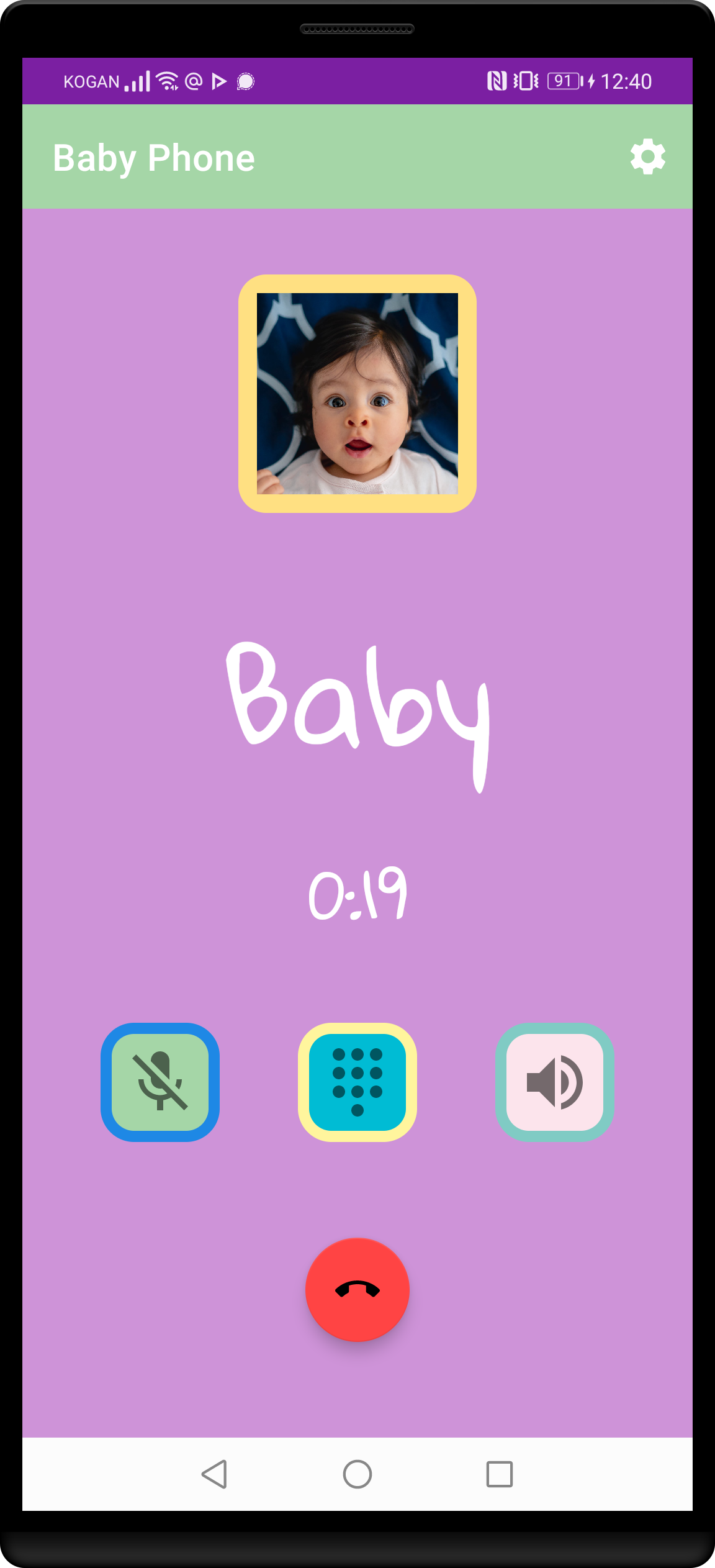 Screenshot of Baby Phone