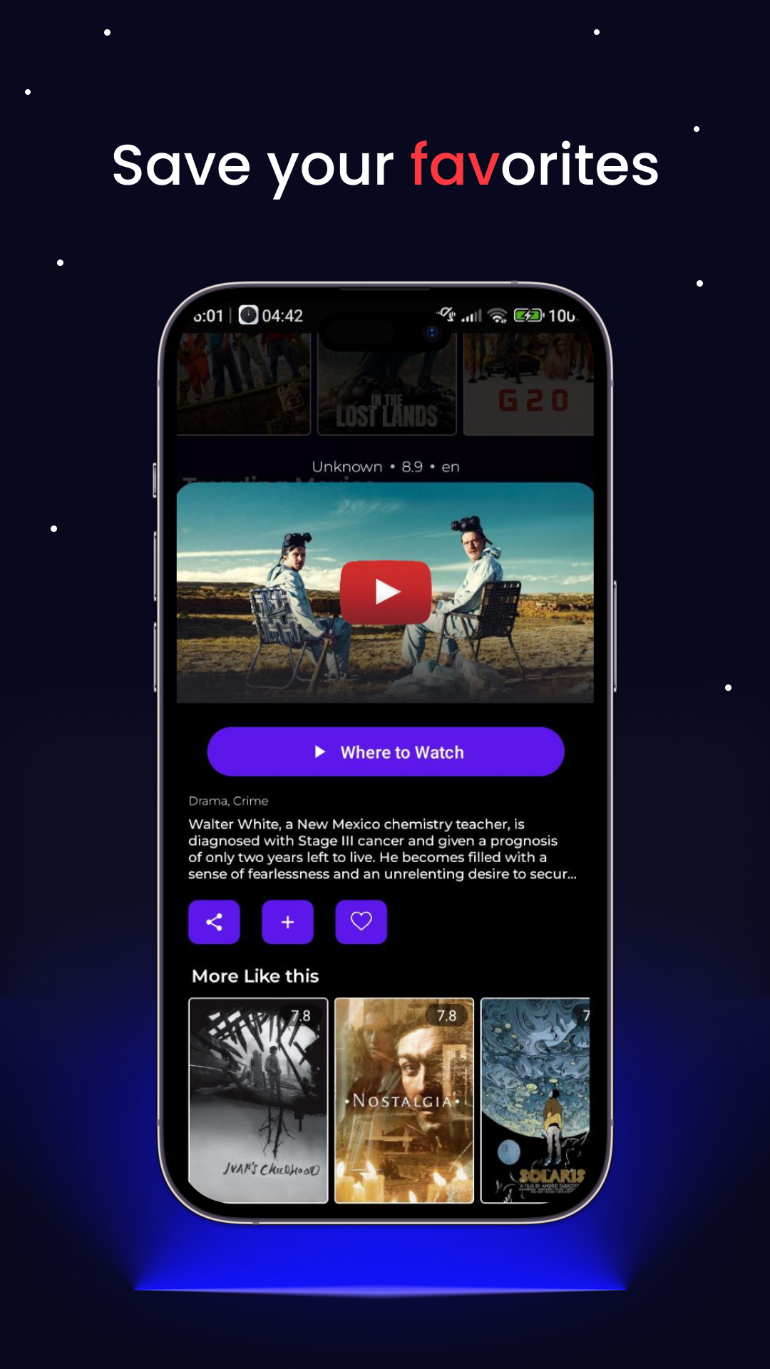 Screenshot of MovieFlix