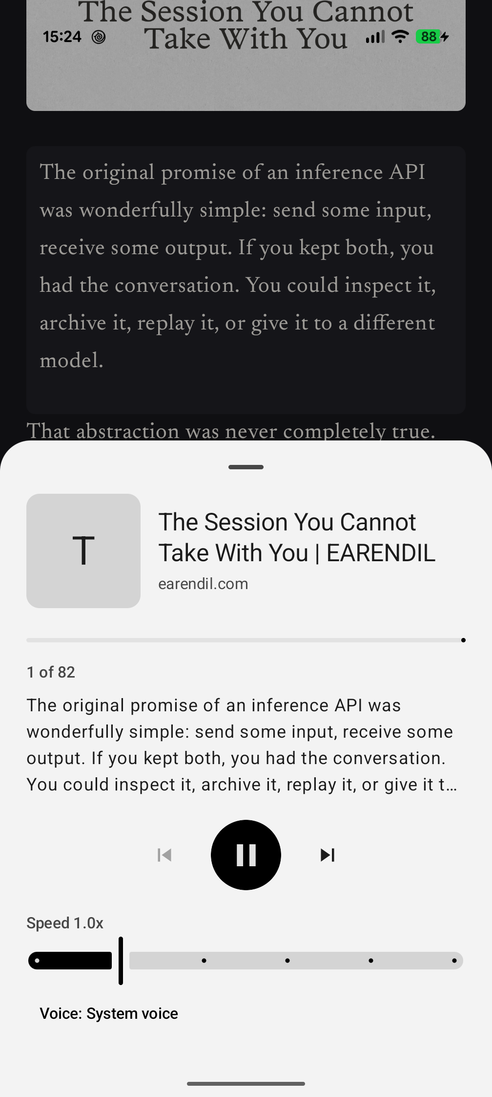 Screenshot of Kiosk