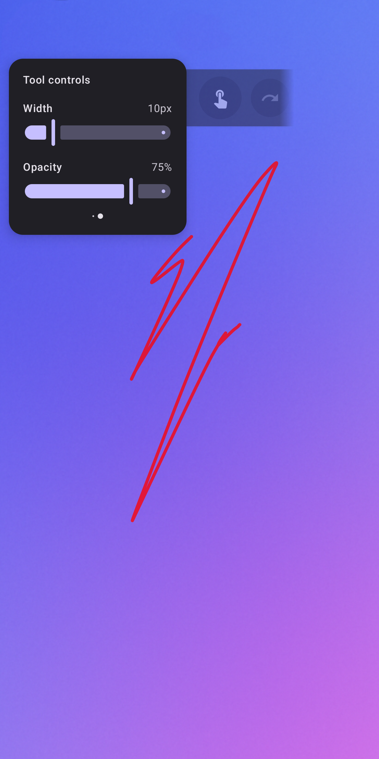Screenshot of DrawAnywhere