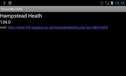 Screenshot of Show Me Hills