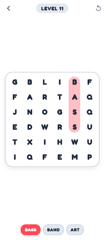 Screenshot of Find Words: Word Search Puzzle