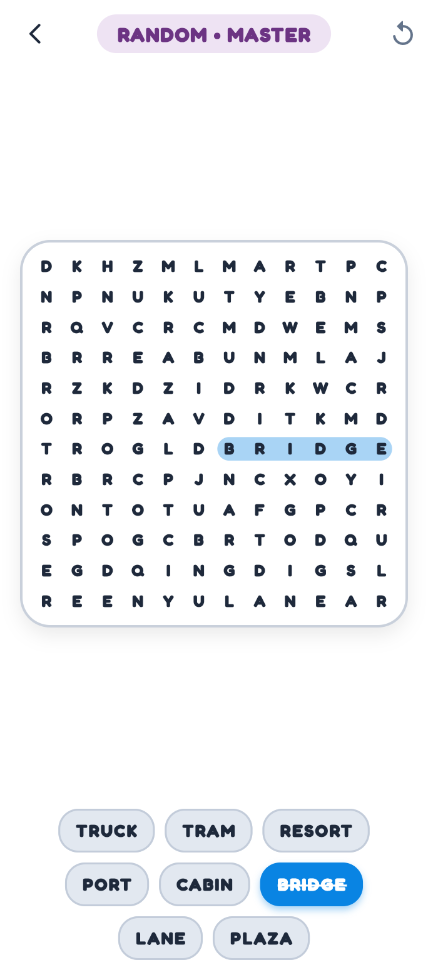 Screenshot of Find Words: Word Search Puzzle