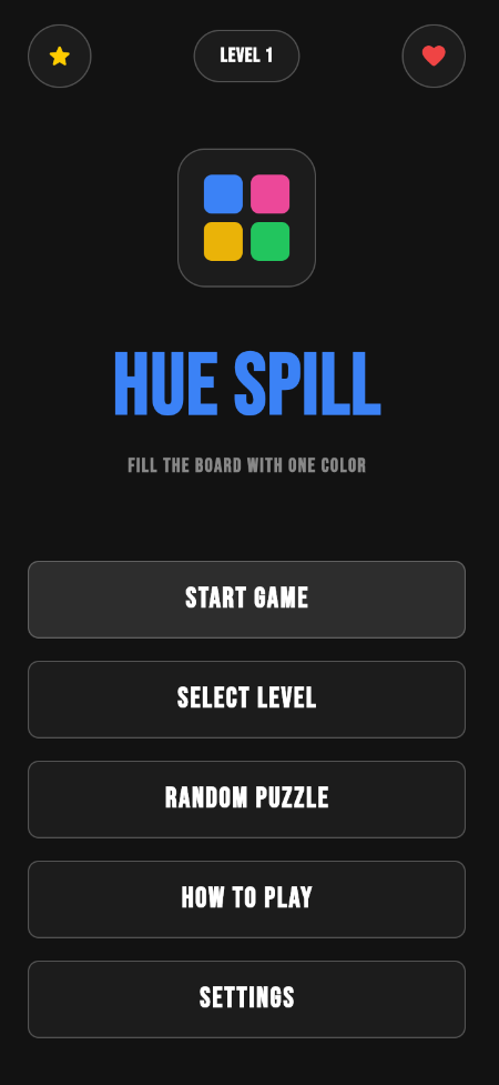 Screenshot of Hue Spill