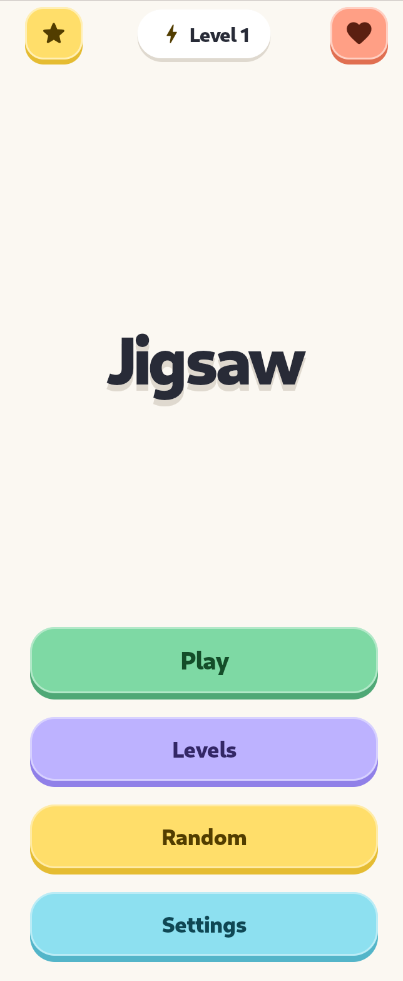 Screenshot of Jigsaw Solitaire