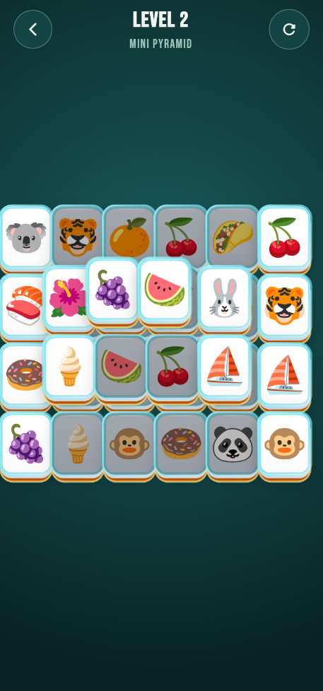 Screenshot of Mahjong Solitaire