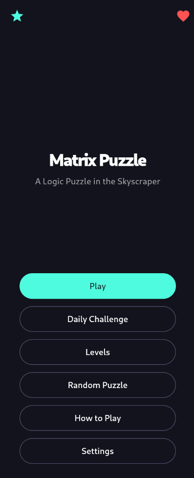 Screenshot of Matrix Puzzle