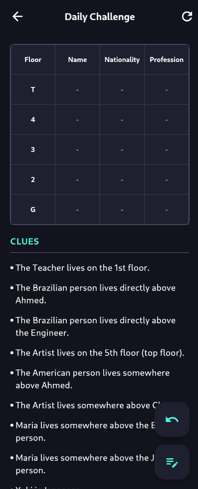 Screenshot of Matrix Puzzle