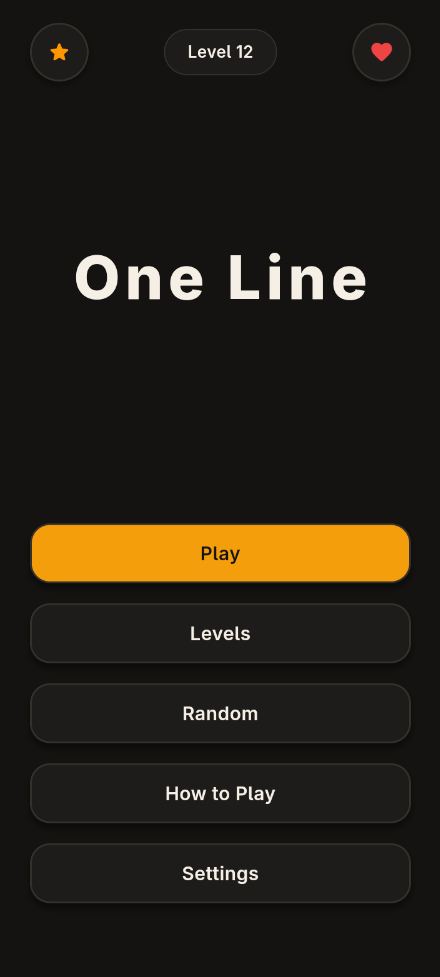 Screenshot of One Line Puzzle
