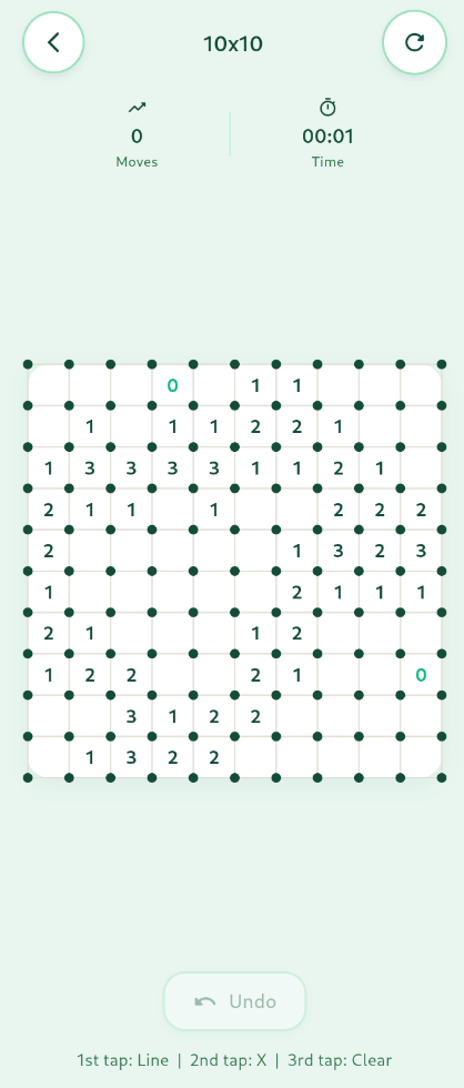 Screenshot of Slitherlink: Logic Loop Puzzle