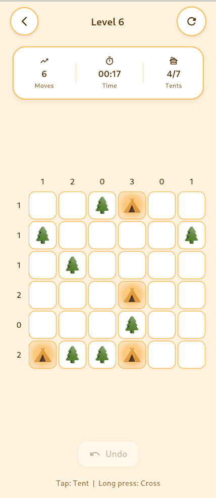 Screenshot of Tents