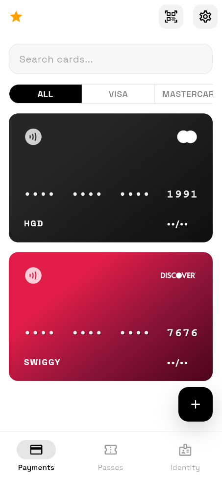 Screenshot of Wallet