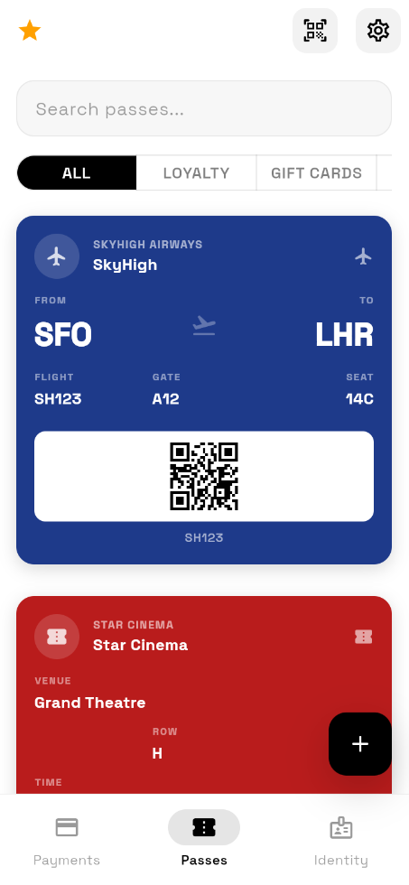 Screenshot of Wallet