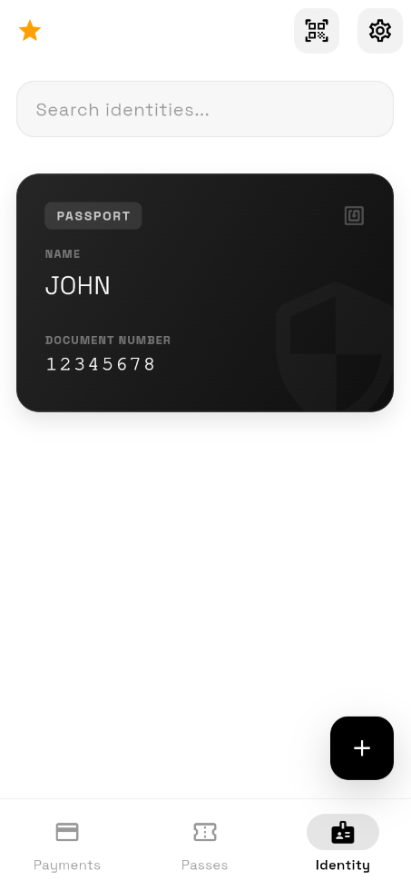 Screenshot of Wallet