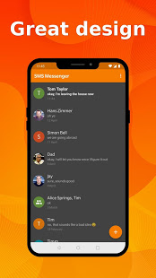 Screenshot of Simple SMS Messenger