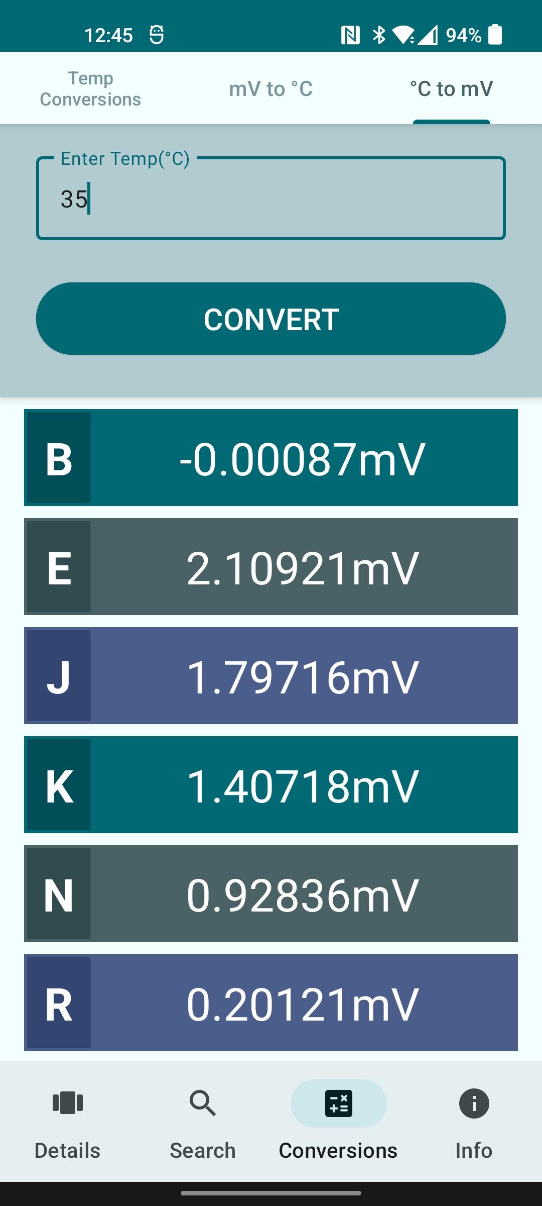 Screenshot of Thermocouples
