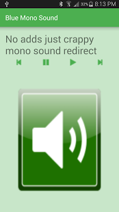 Screenshot of Blue Mono Sound