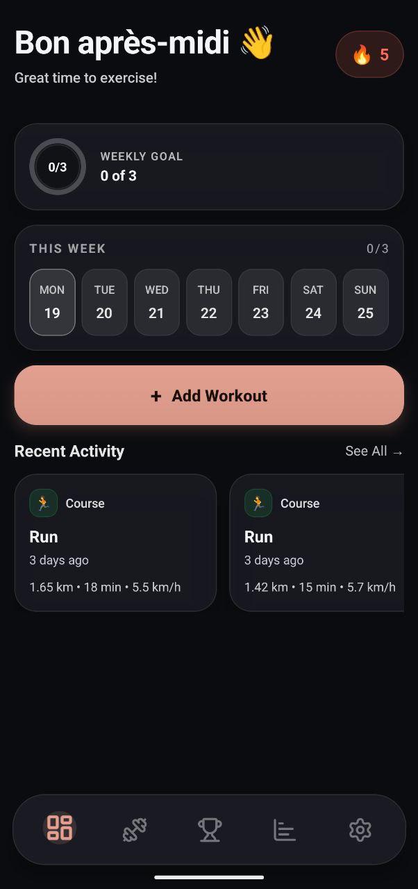 Screenshot of Spix - Privacy Fitness Tracker