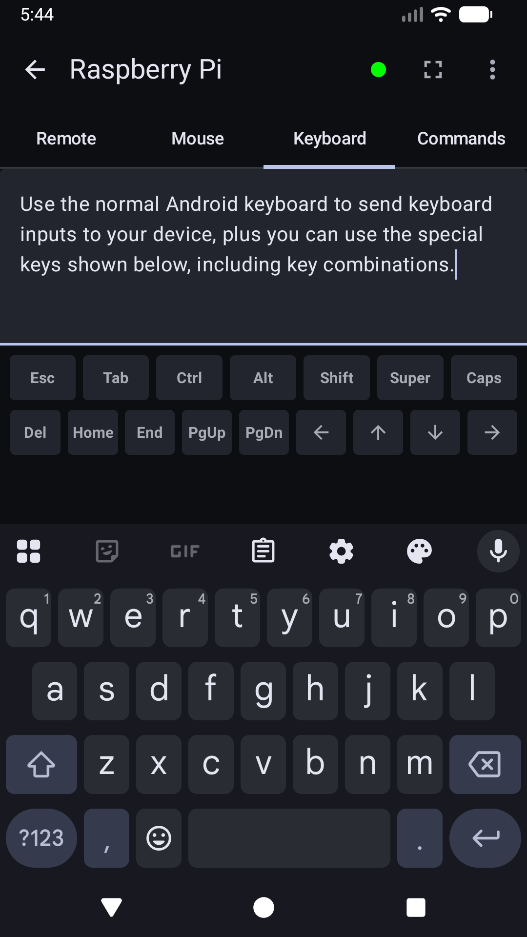 Screenshot of SSH Remote