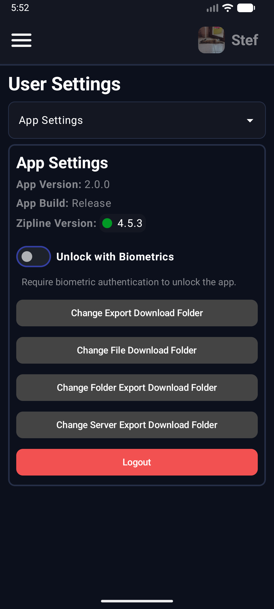 Screenshot of Zipline