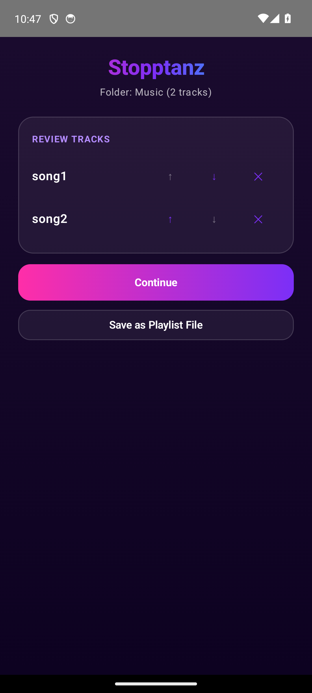 Screenshot of Stopptanz