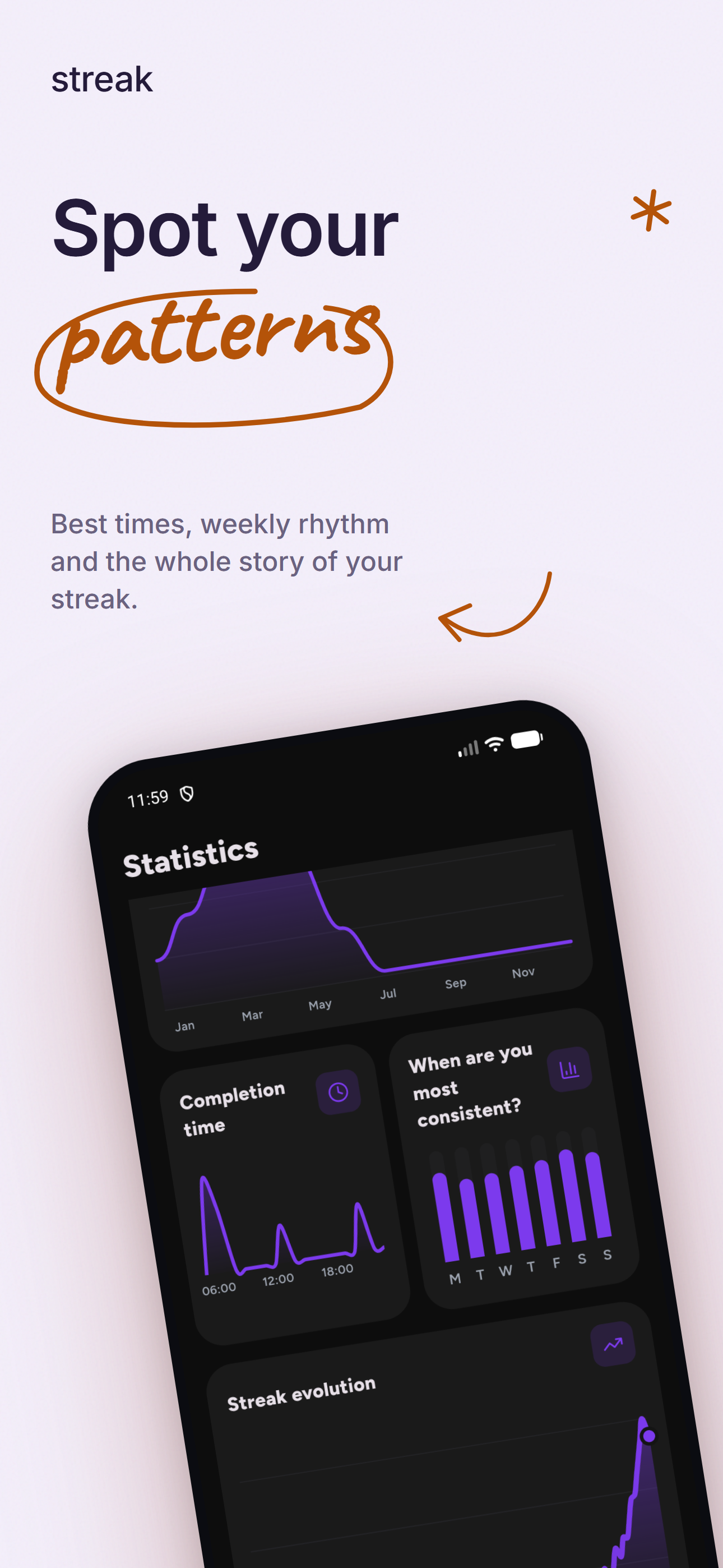 Screenshot of Streak