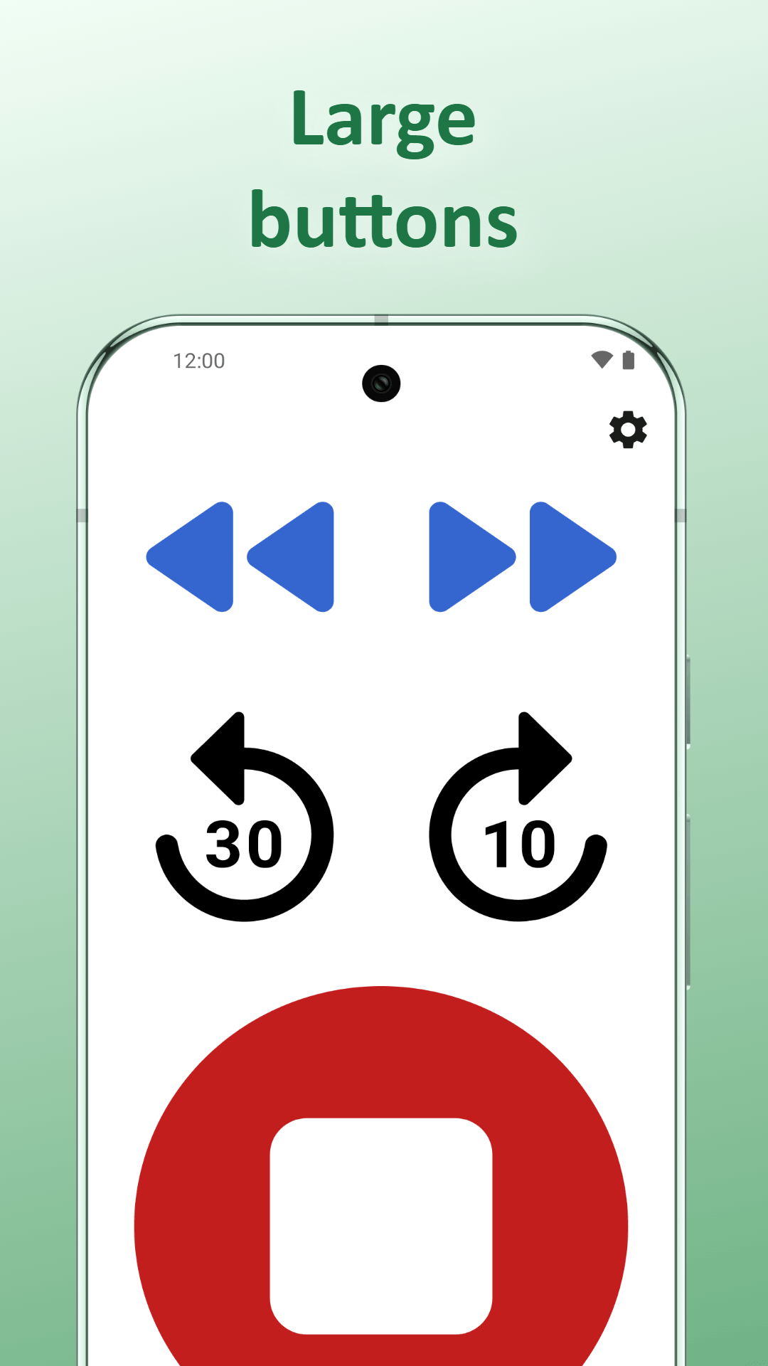 Screenshot of Homer Audio Player for Seniors