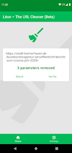 Screenshot of Léon – The URL Cleaner