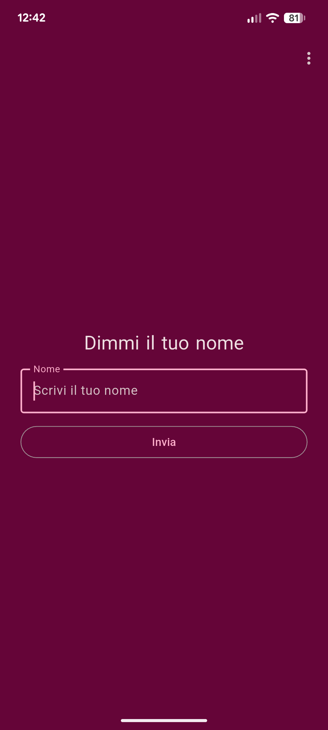 Screenshot of Motivational App