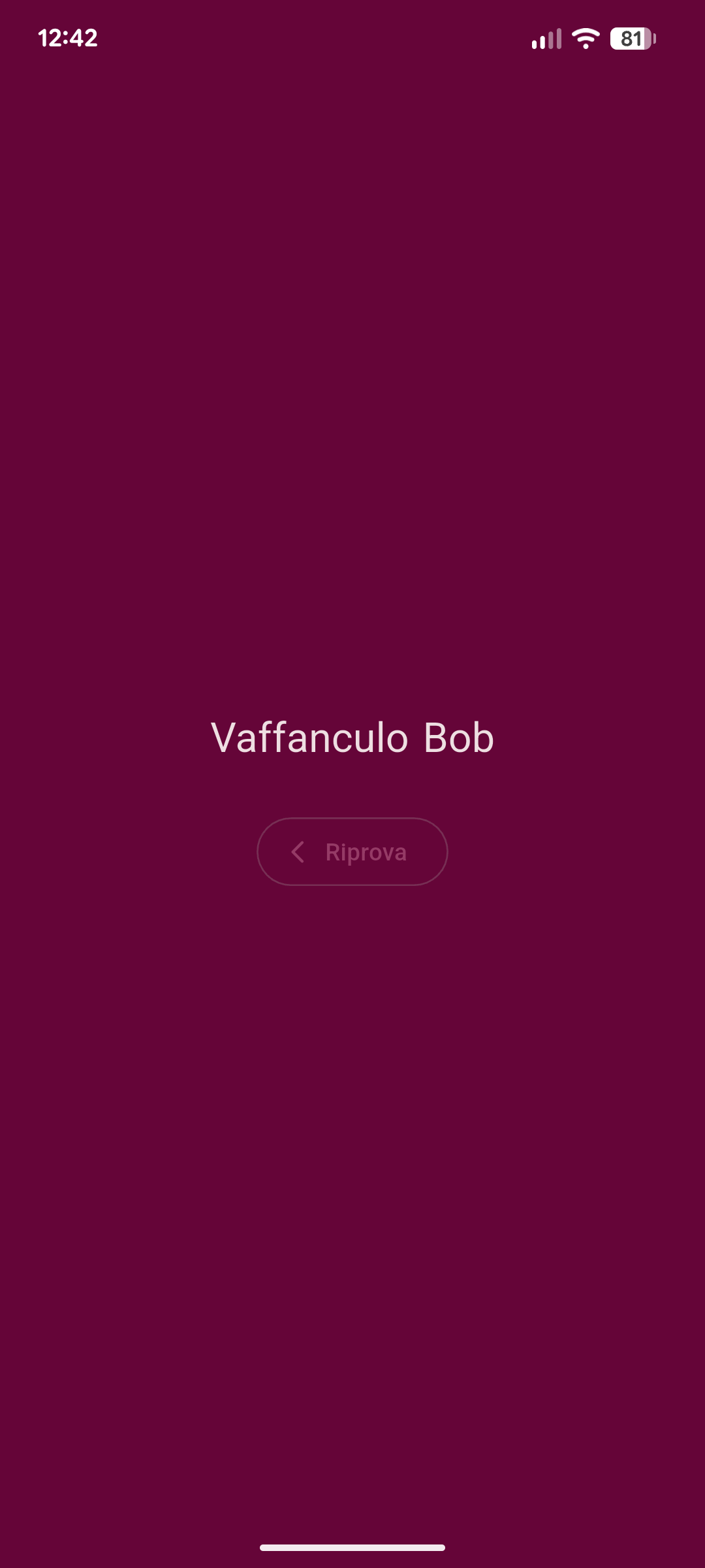 Screenshot of Motivational App