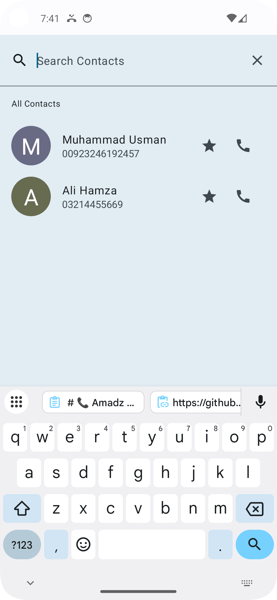 Screenshot of Amadz - Calling App