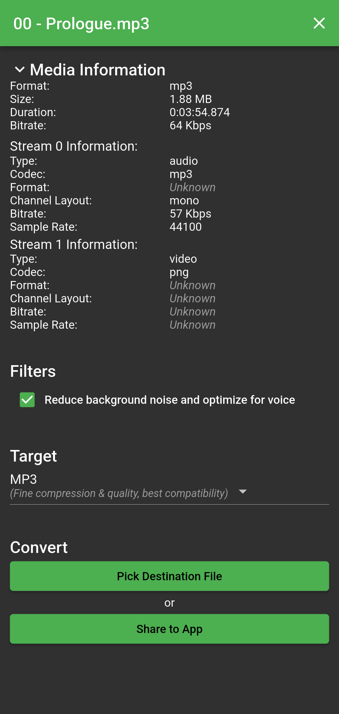 Screenshot of Simple Audio Converter