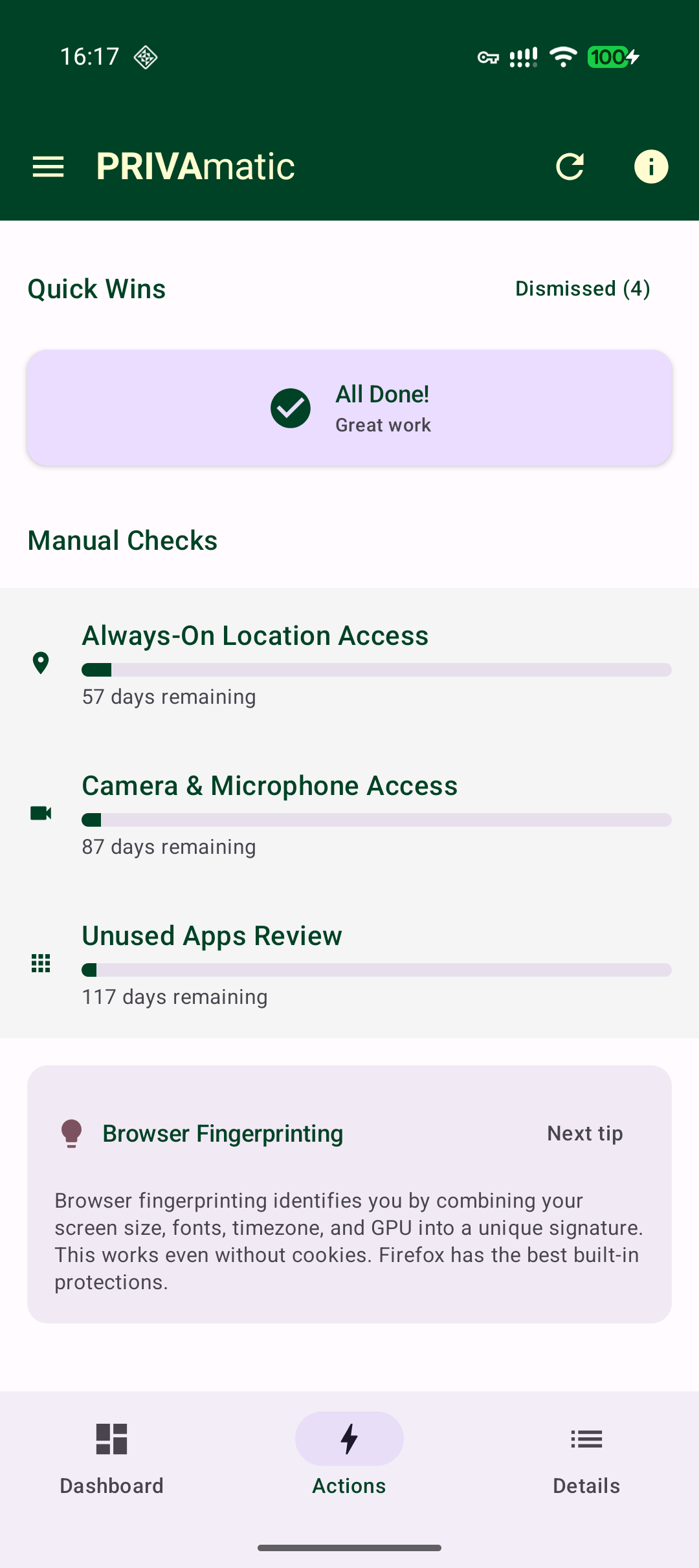 Screenshot of Privamatic