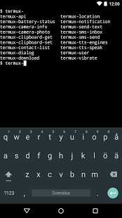 Screenshot of Termux:API