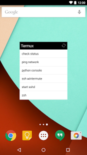 Screenshot of Termux:Widget