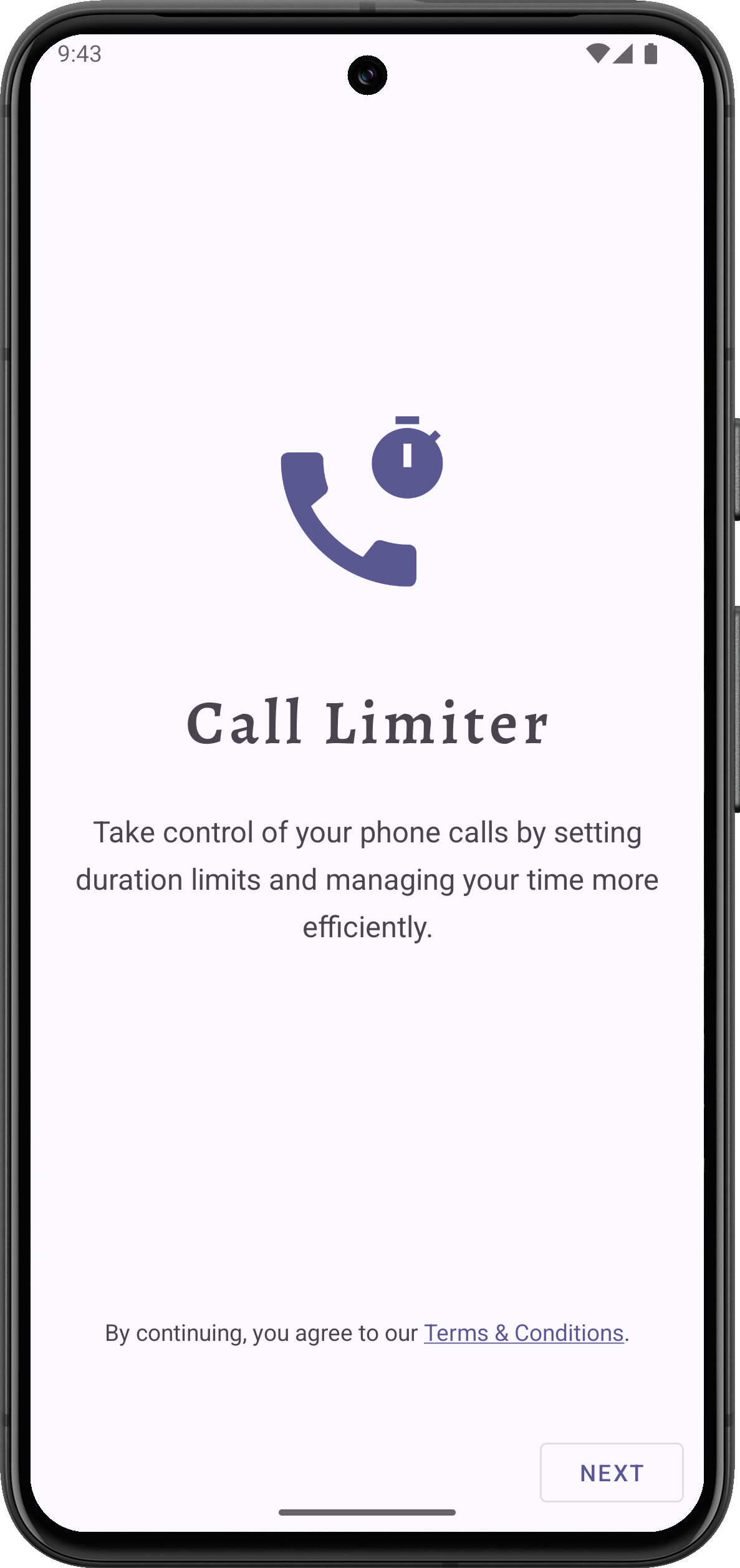 Screenshot of Call Limiter
