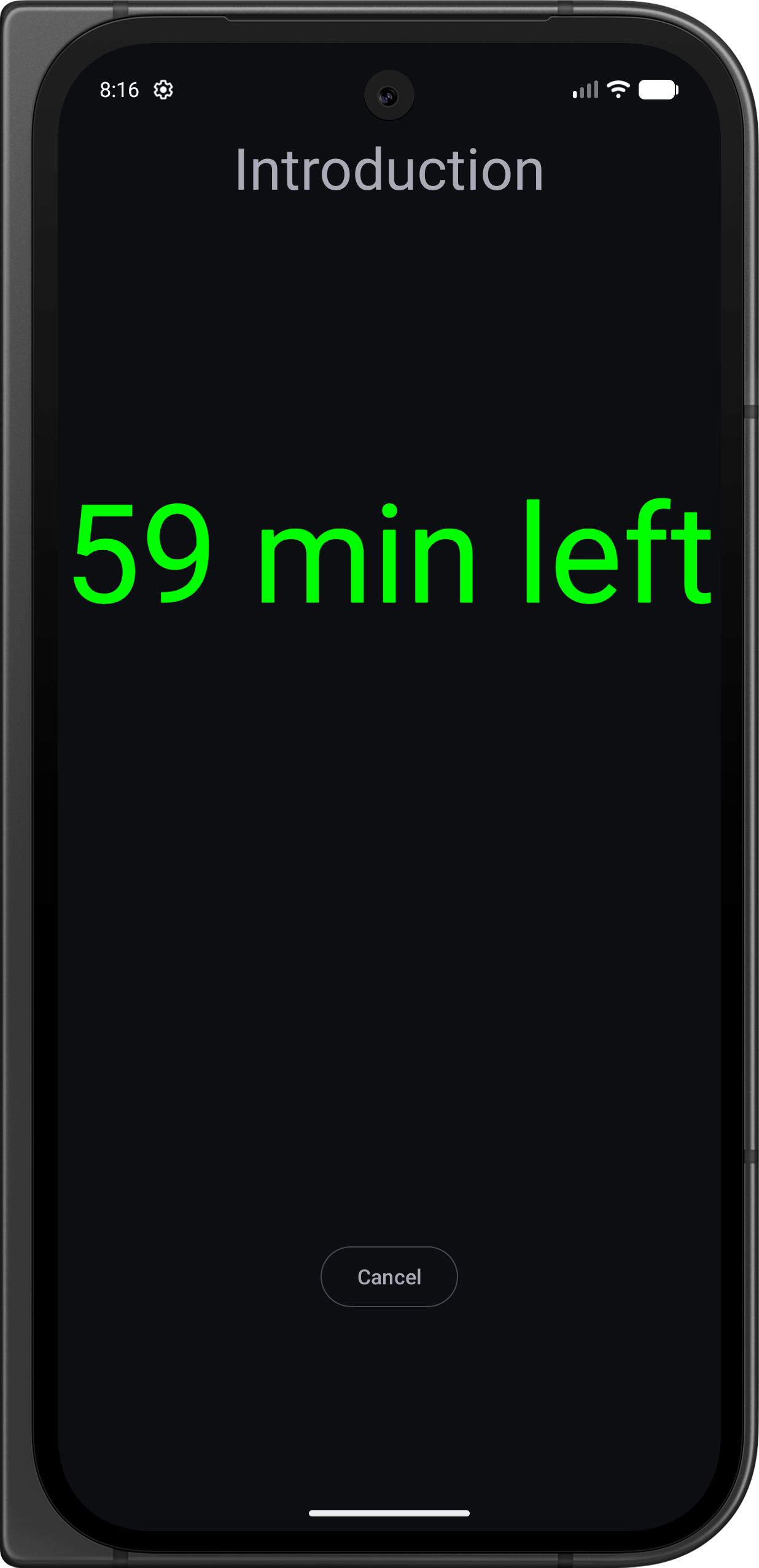 Screenshot of Min Time