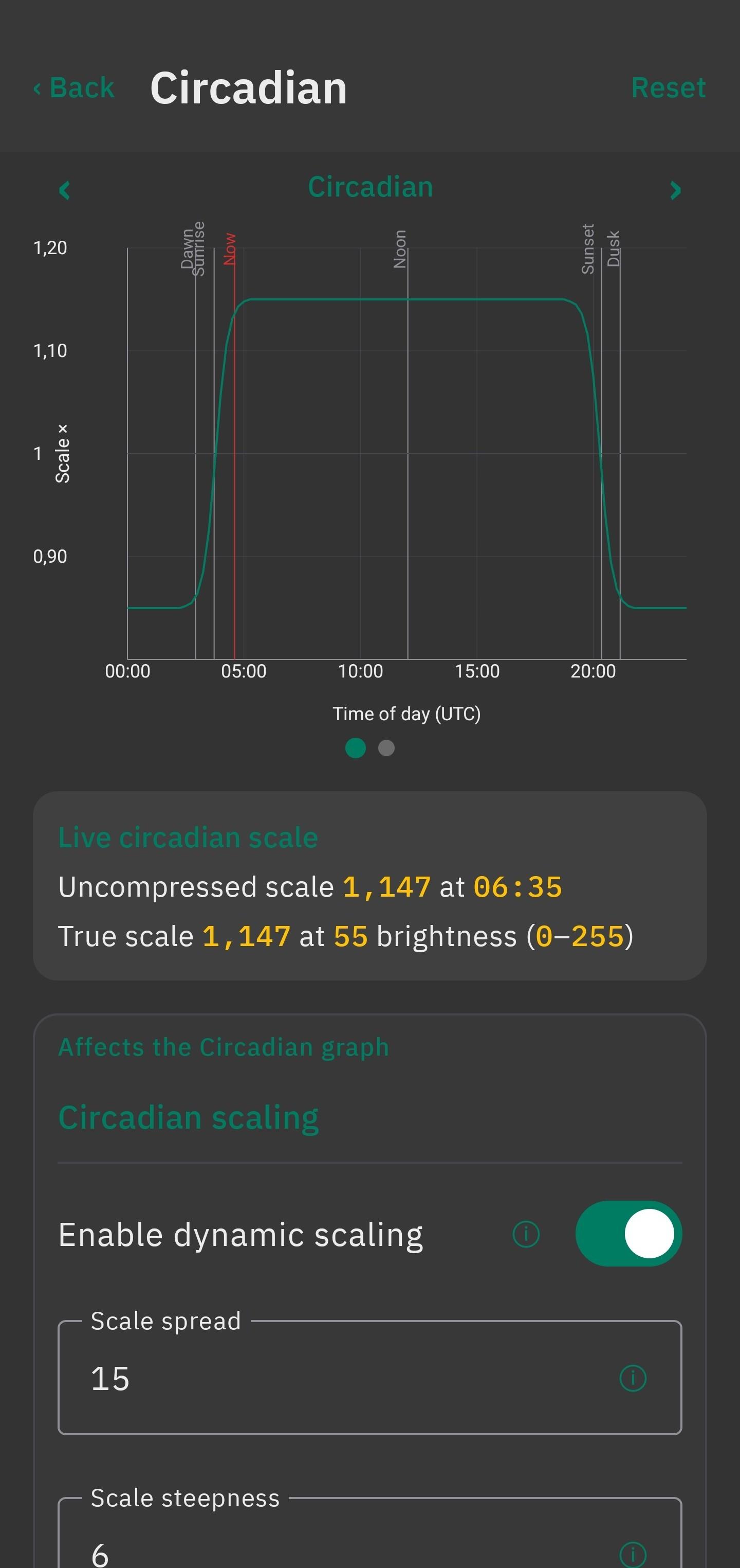 Screenshot of Tideo Auto Brightness