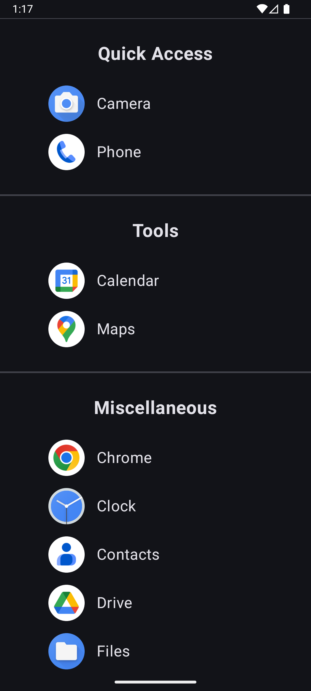 Screenshot of tmtLauncher