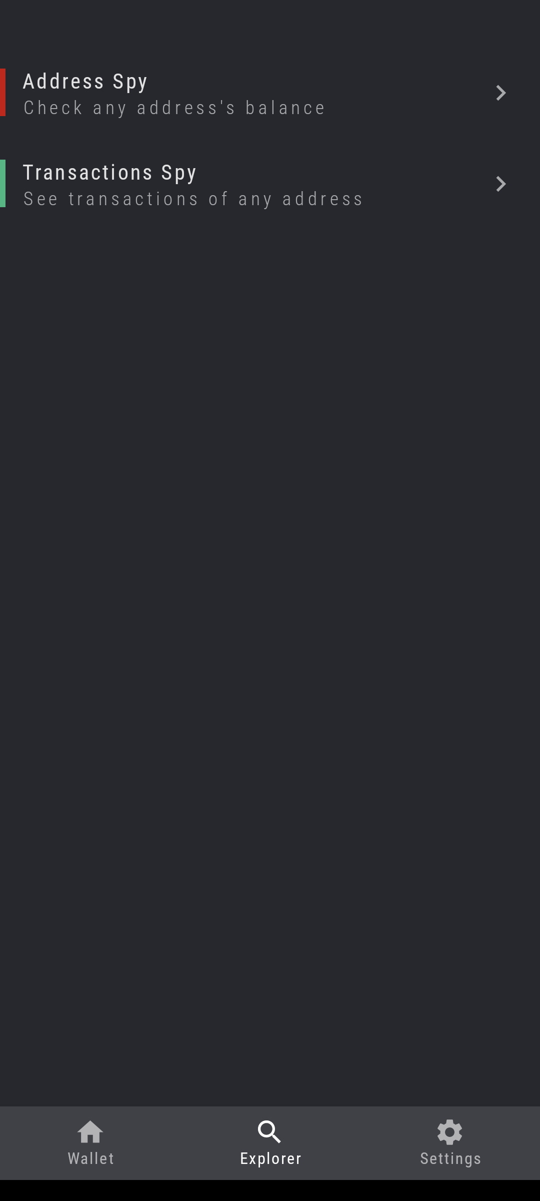 Screenshot of TkTon Wallet