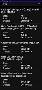 Screenshot of Torrents-csv-android