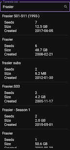 Screenshot of Torrents-csv-android