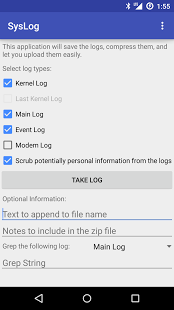 Screenshot of SysLog