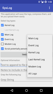 Screenshot of SysLog